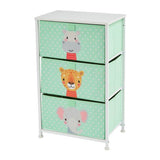 Liberty House Toys kids jungle 3 drawer storage unit green (British brand)