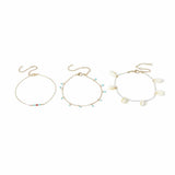 Argos Freedom Gold Tone Blue Bead and Shell Anklet Set- Buy online at McGrocer