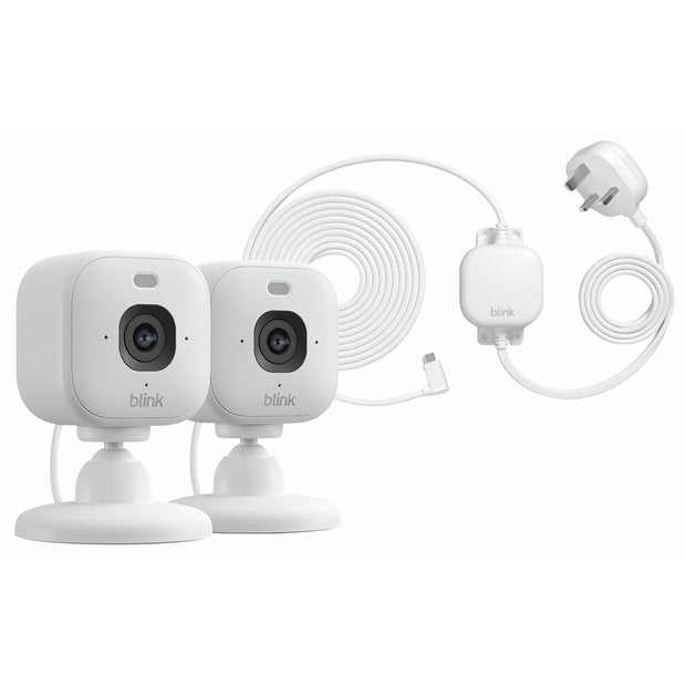 Blink security camera 2 pack with weather-resistant adaptor - British product