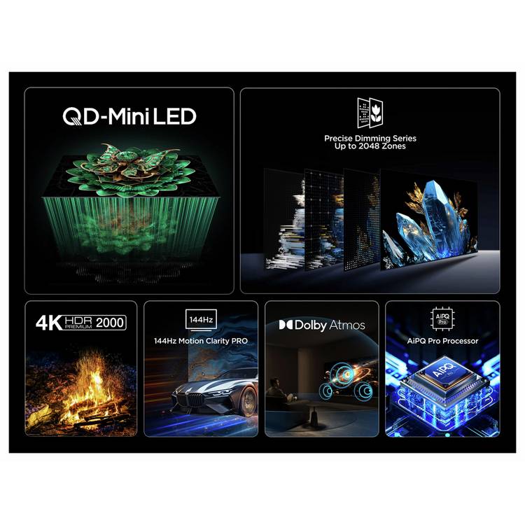 TCL 50C7K 4K Mini-LED TV 50 inch, UK version