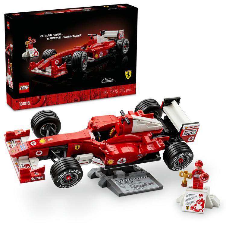 LEGO Ferrari F2004 model car kit 735 pieces, UK version
