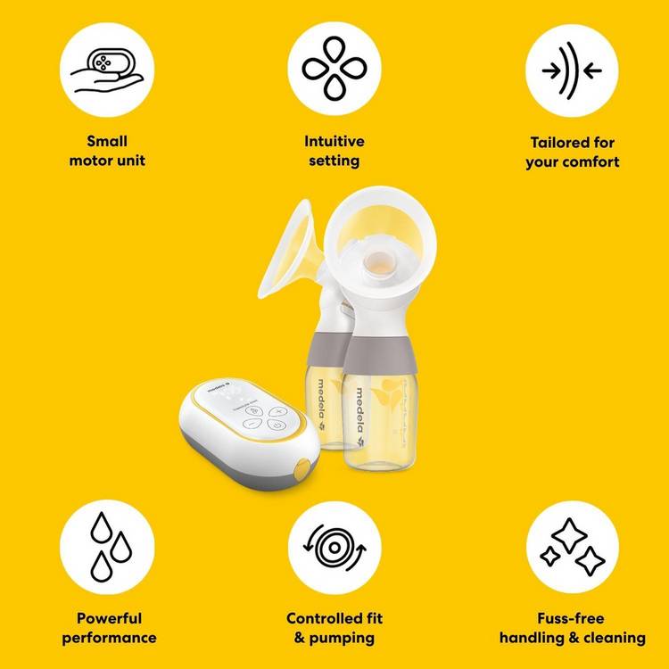 Medela Freestyle Mini Classic double electric breast pump, imported from the UK