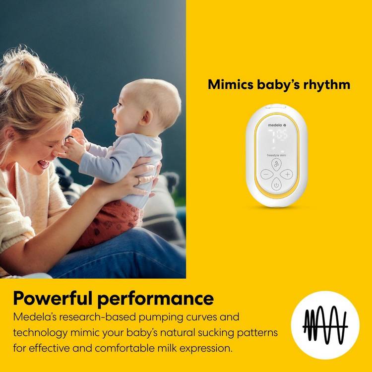 Medela Freestyle Mini Classic double electric breast pump, imported from the UK