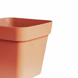 Ivyline Cleo Square Planter with Wheels Terracotta 40cm - British product