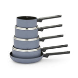 Argos Morphy Richards 5 Piece Aluminium Saucepan Set - Grey- Buy online at McGrocer