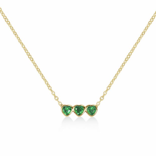 Radley gold plated triple heart necklace, imported from the UK