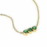 Radley gold plated triple heart necklace, imported from the UK