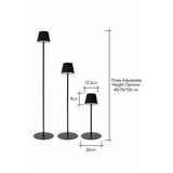 BHS rechargeable LED floor lamp black (British brand)