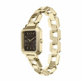 Armani Exchange gold tone stainless steel watch rectangular case, UK version