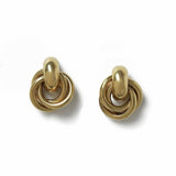 Argos Freedom Stainless Steel Gold Knot Stud Earrings- Buy online at McGrocer