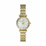 Fossil Carlie Mini watch gold tone stainless steel, UK version