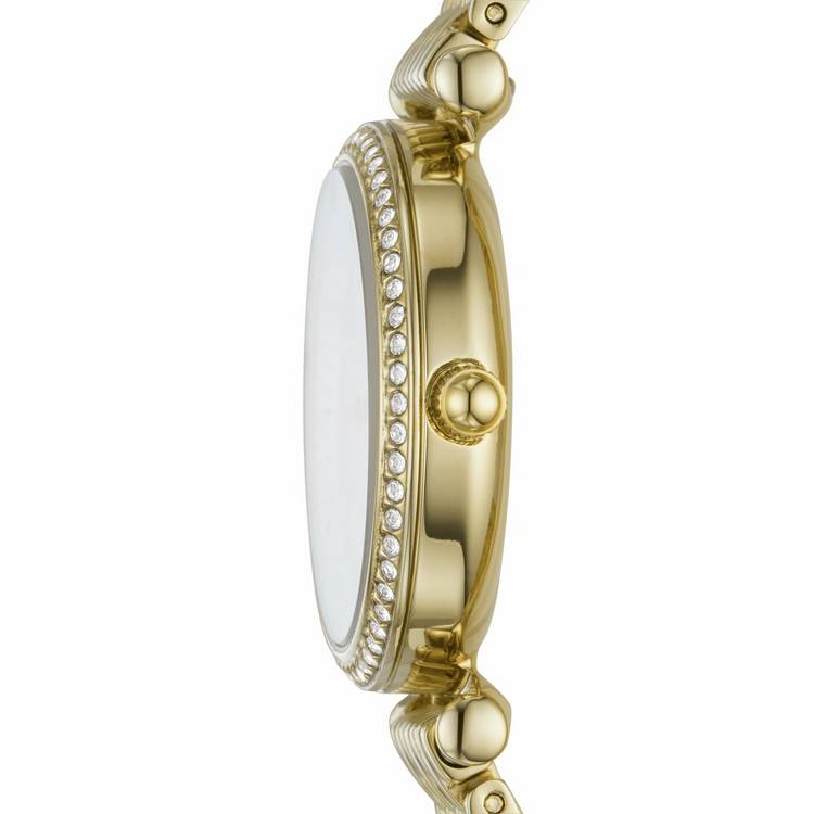 Fossil Carlie Mini watch gold tone stainless steel, UK version