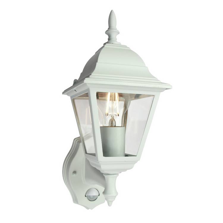 Coast Classic 4 Panel PIR Lantern white finish - British product
