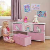 Liberty House Toys unicorn storage unit pink - British product