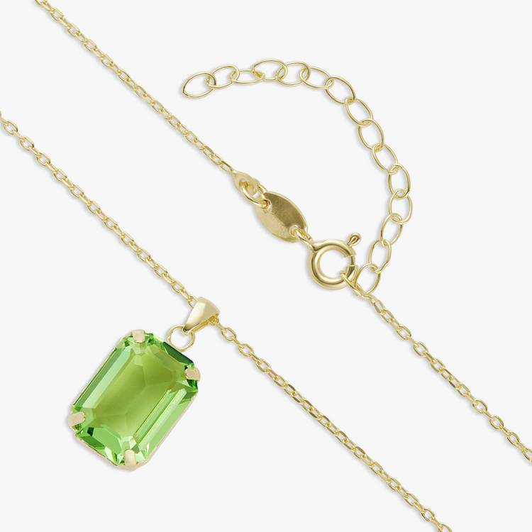 Revere green crystal pendant necklace, UK version