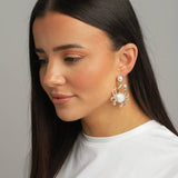 Freedom gold-tone crab drop earrings 40mm, UK version