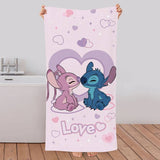 Disney Stitch and Angel pink beach towel 140x70cm (British brand)
