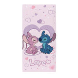 Disney Stitch and Angel pink beach towel 140x70cm (British brand)