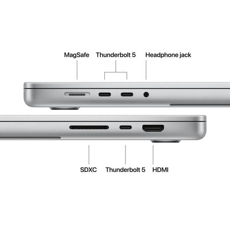 Apple MacBook Pro 16in M5 Pro Silver, imported from the UK