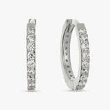 Argos Revere Sterling Silver Pave Set Huggies Earrings- Buy online at McGrocer