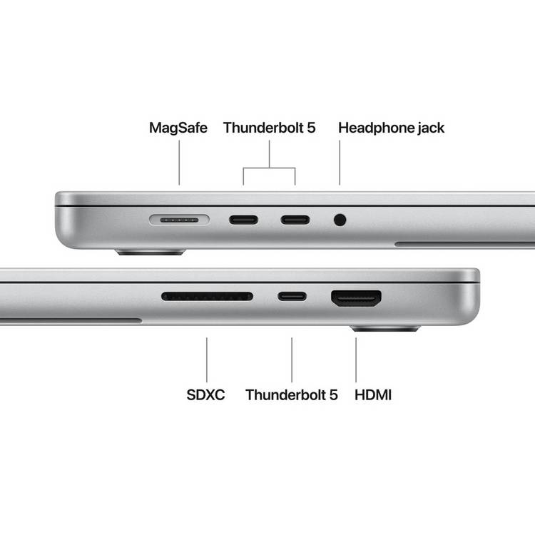 Apple MacBook Pro 16in M5 Pro 48GB 1TB Silver laptop, imported from the UK