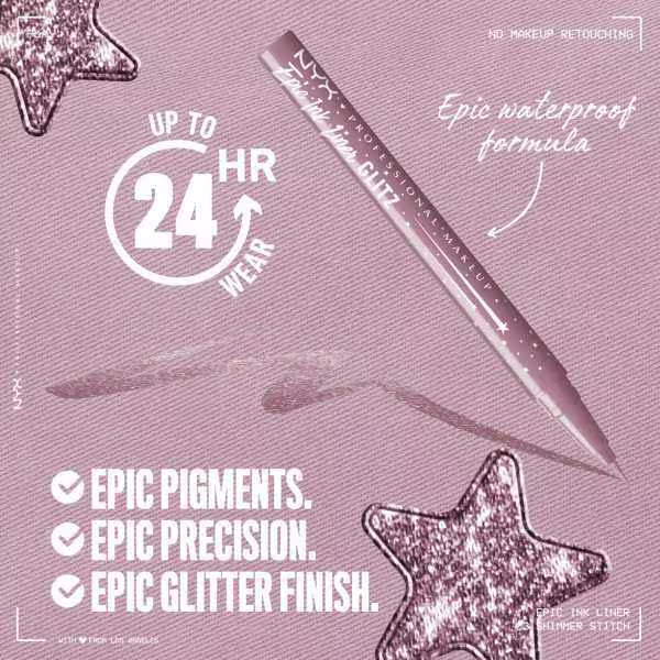 NYX Epic Ink liquid eyeliner Shimmer Stitch, imported from the UK