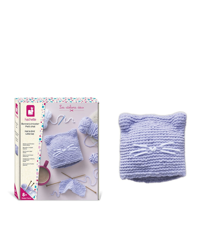 Janod Knitting Kitten Hat Creative Kit, imported from the UK