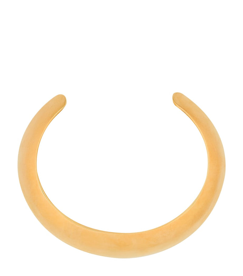 Saint Laurent brass torque cuff (British brand)