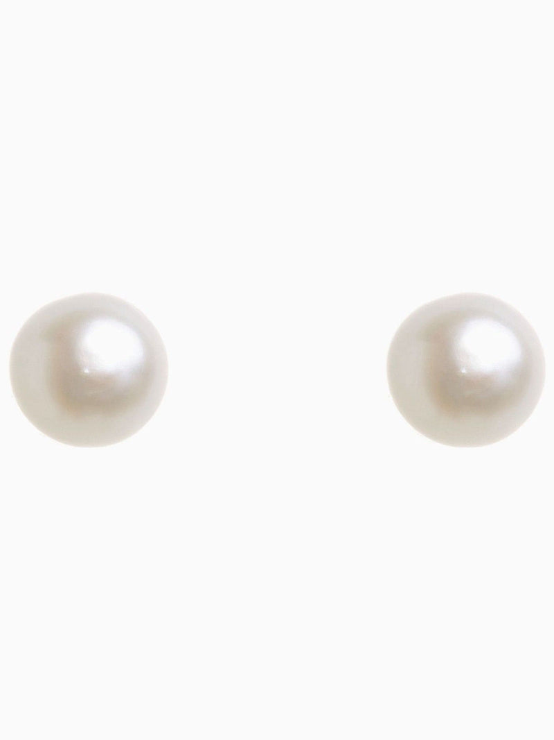 Freshwater pearl stud earrings sterling silver 5mm - British product