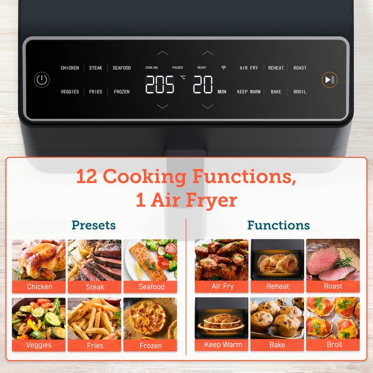 COSORI Dual Blaze air fryer 6.4L, UK version