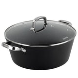 Dojo Hero Neverstick+ 8L aluminium casserole dish black, imported from the UK