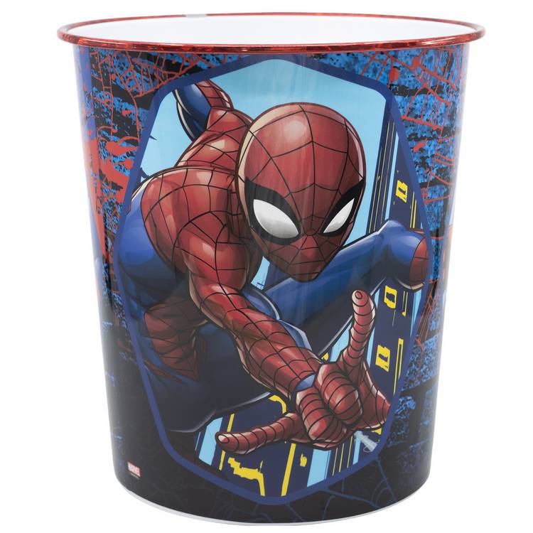 Marvel Spiderman waste bin set red 6 litre (British brand)