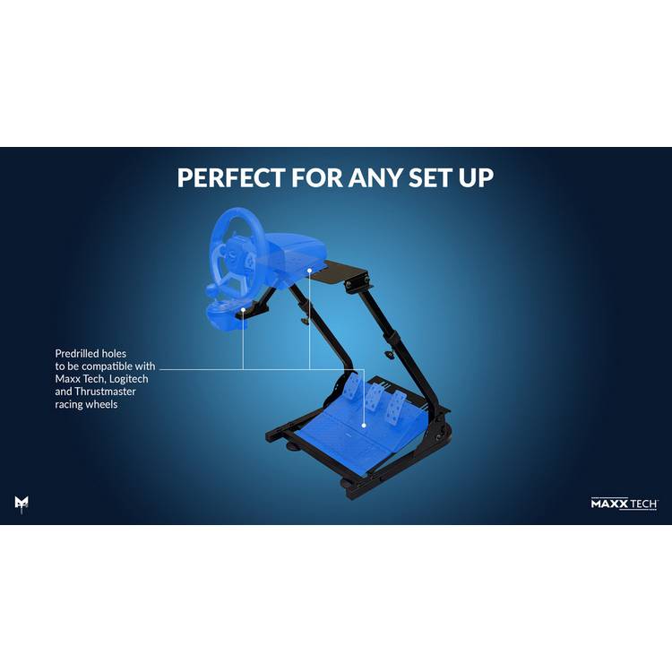 Maxx Tech racing wheel stand black - British product