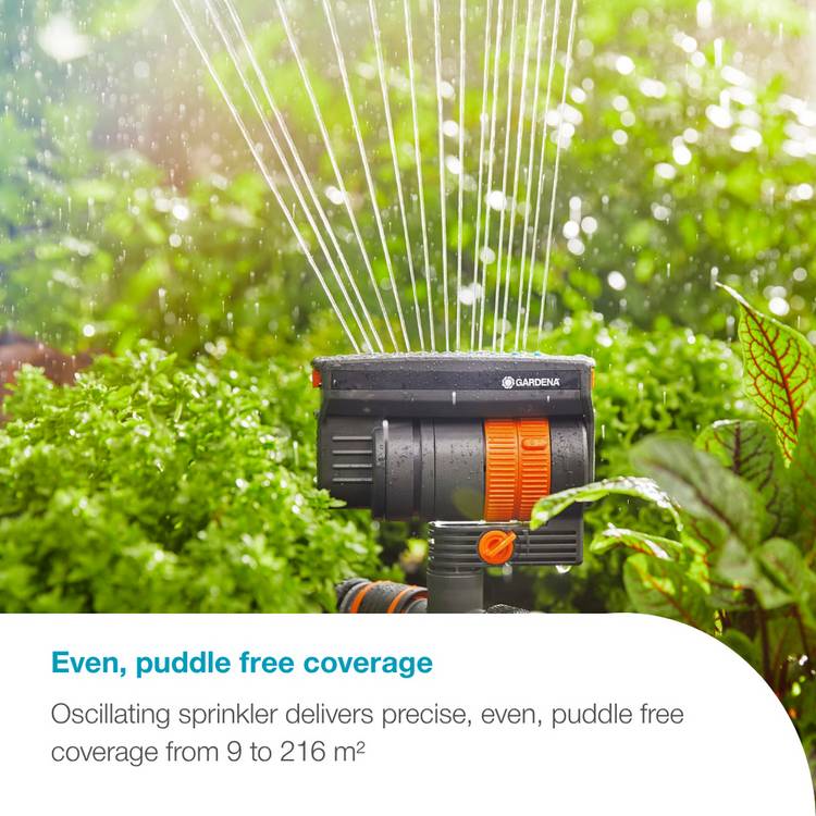 GARDENA AquaZoom Compact Sprinkler, imported from the UK