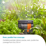 GARDENA AquaZoom Compact Sprinkler, imported from the UK