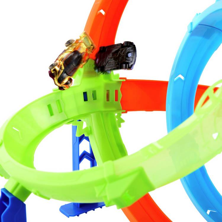 Hot Wheels Rapid Launch Cyclone track set with car, imported from the UK