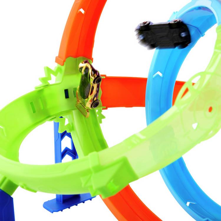 Hot Wheels Rapid Launch Cyclone track set with car, imported from the UK
