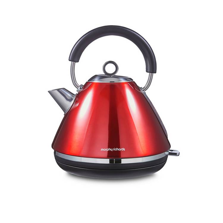Morphy Richards Accents Pyramid Kettle in Red, British brand
