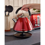 Morphy Richards Accents Pyramid Kettle in Red, British brand