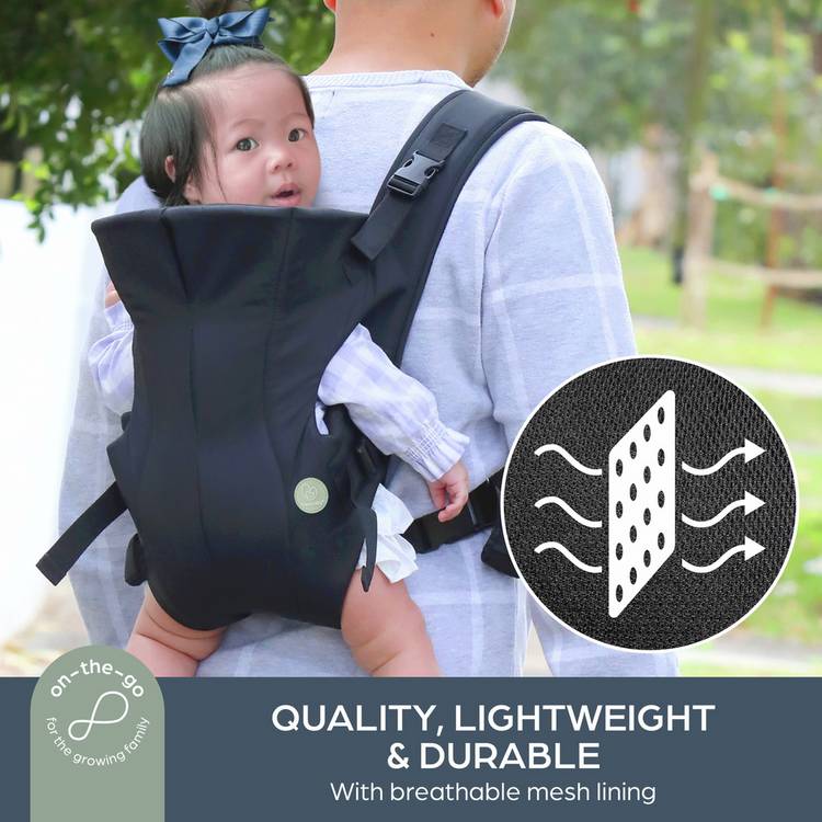 Dreambaby 3-in-1 front and rear facing baby carrier black (British brand)