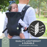 Dreambaby 3-in-1 front and rear facing baby carrier black (British brand)