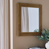 Argos Argos Home Ribbed Wooden Wall Mirror 62x52cm- Buy online at McGrocer