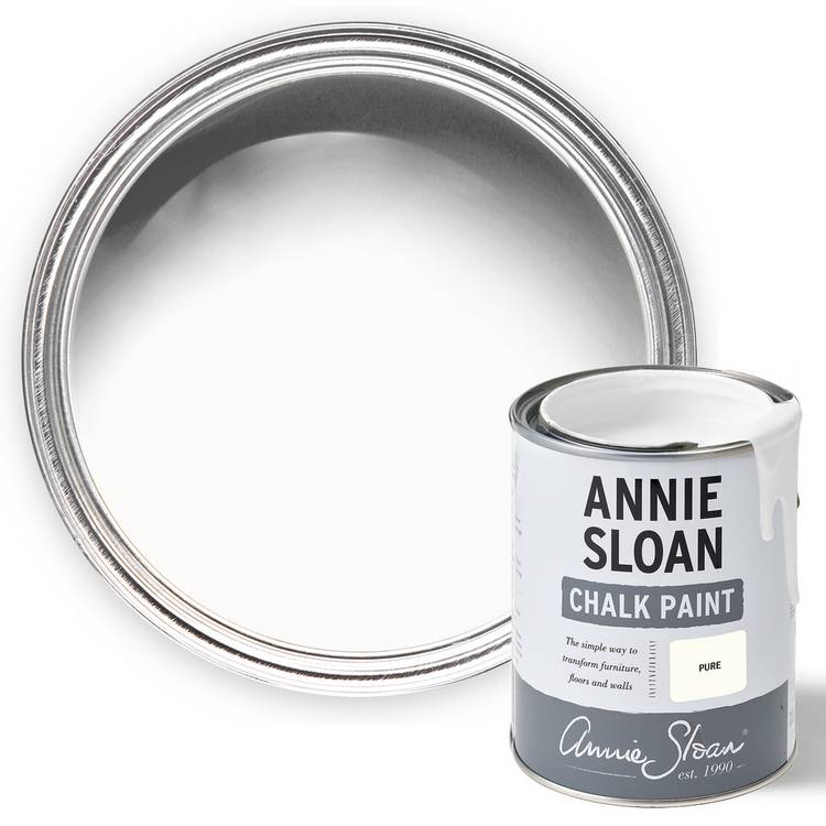 Annie Sloan chalk paint Pure white 1L, imported from the UK