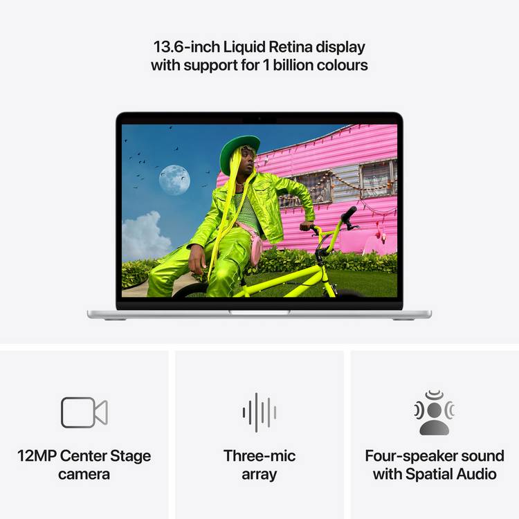 Apple MacBook Air 13in M5 16GB 512GB Silver, imported from the UK