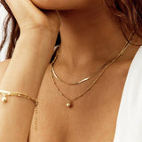 Revere gold plated double strand necklace - British product