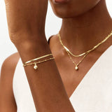 Revere gold plated double strand necklace - British product