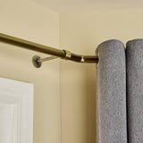 Argos Home antique brass bay curtain pole 400cm, UK version