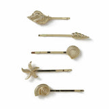 Argos Freedom 5pk Gold-tone Mixed Shells Metal Hair Clips- Buy online at McGrocer