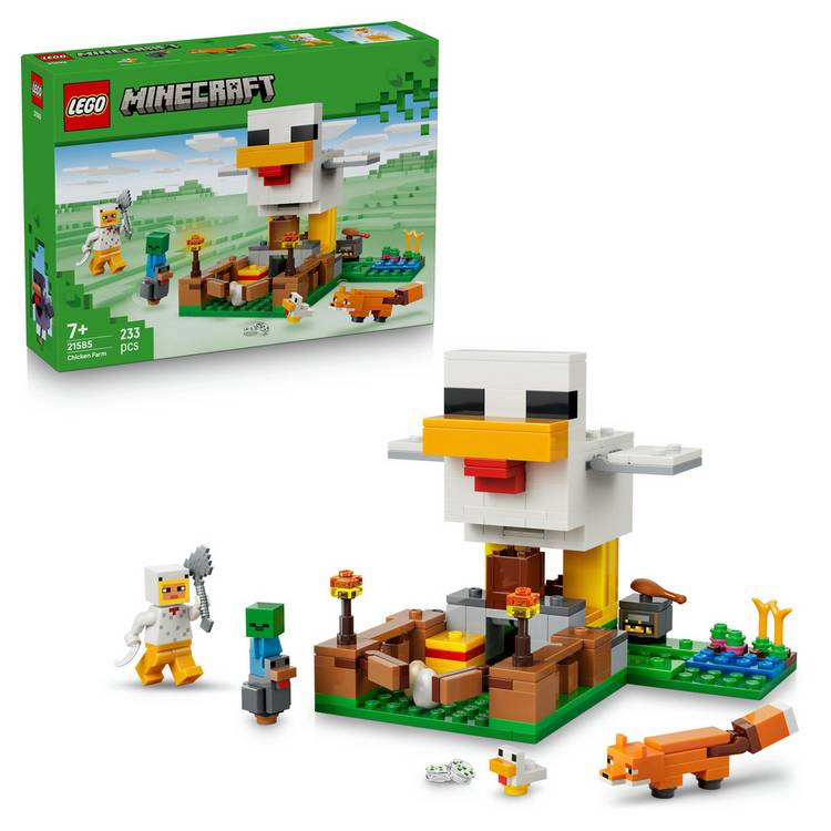 LEGO Minecraft Chicken Farm toy 233 pieces, UK version