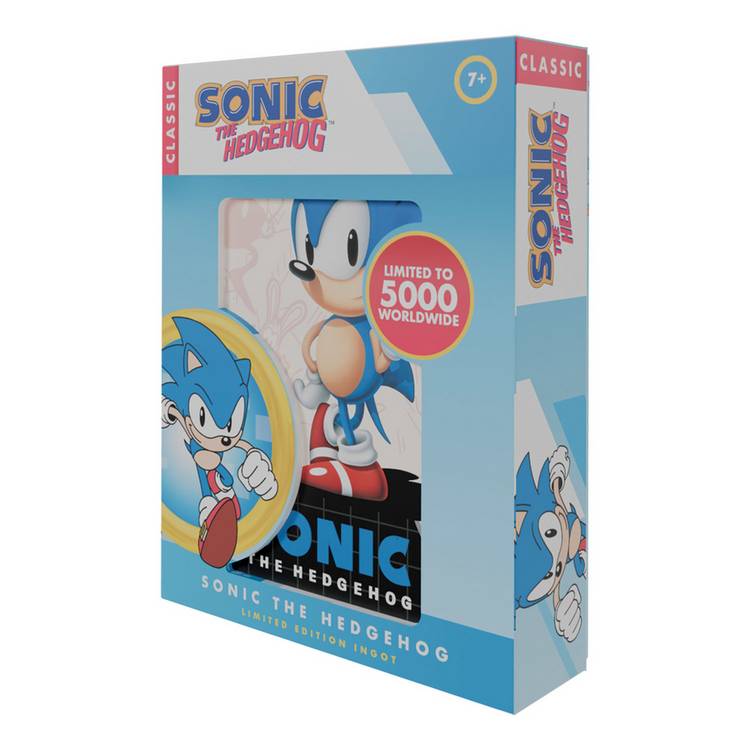 Fanattik Sonic the Hedgehog limited edition ingot, imported from the UK